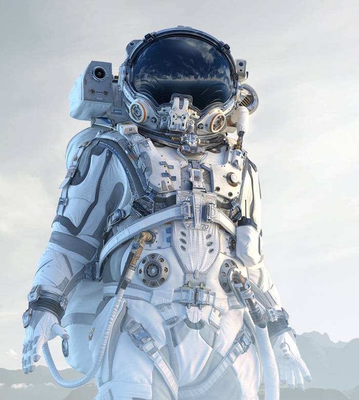 Space robot man image
